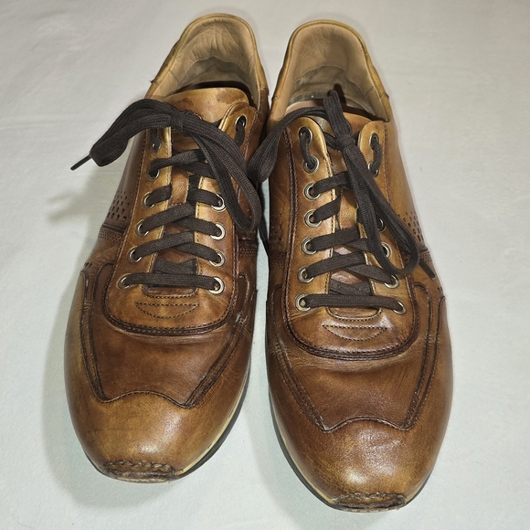 Magnanni Cristian Cognac Men\'s Brown Leather Casual Shoes Sneakers. Sz 11.5 M main image 9